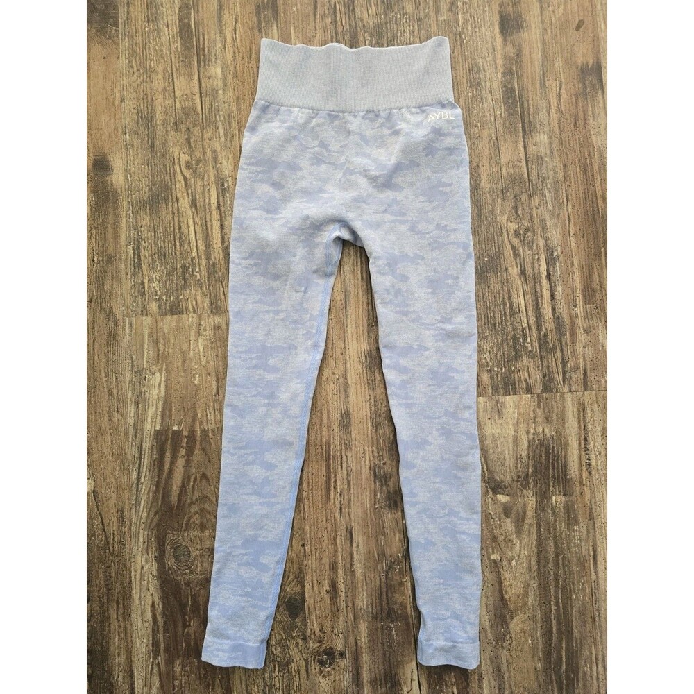 AYBL Evolve Seamless Leggings, Blue Camo, Size XS